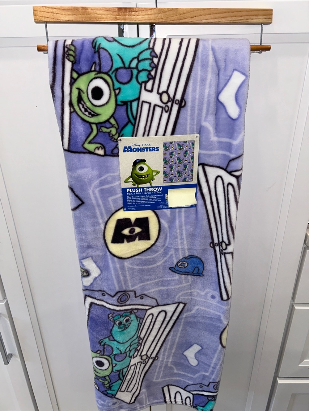Disney Monsters Inc Plush Throw Blanket
